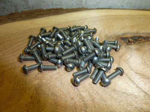 50 -  #6/32 x 3/8&#034; long , steel, round head,  slotted,  machine screws for sale