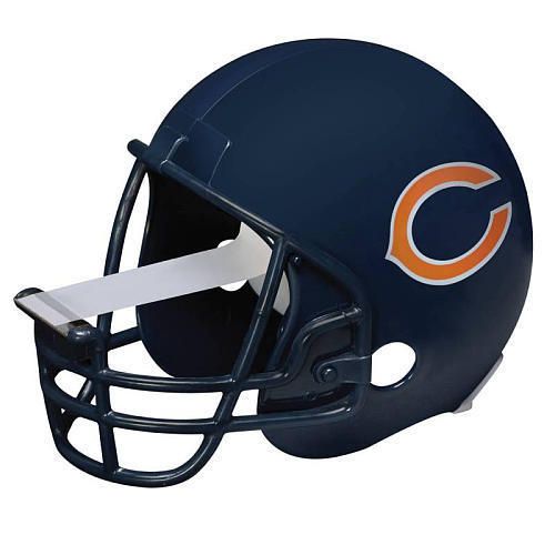 Scotch Chicago Bears NFL Football Helmet Tape Dispenser 1 Roll Tape 3/4&#034; x 350&#034;
