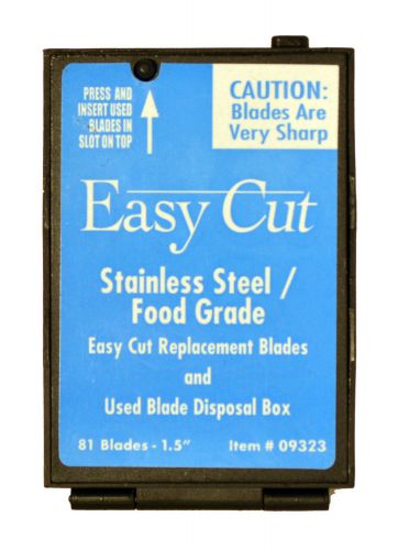 81 stainless steel food grade blades for easy cut box / carton cutter series new for sale