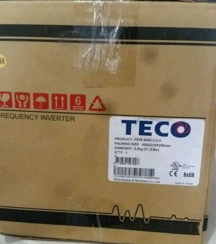 5 hp 460v 3 ph input 460v 3 ph output teco variable frequency drive f510-4005-c3 for sale
