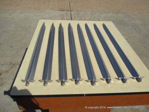 Lot of 8 hardt inferno / 3500  rotisserie oven skewers. 35.5&#034; for sale