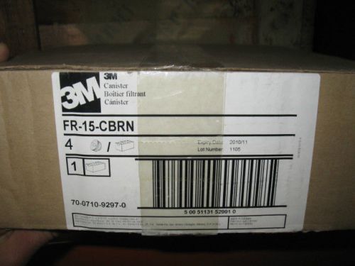 1 CASE 3M FR-15 CBRN GAS MASK CANISTERS NEW