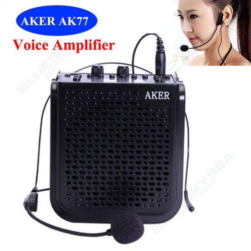 25W Portable Waistband Voice Booster PA Amplifier Loudspeaker FM Recording W/Mic