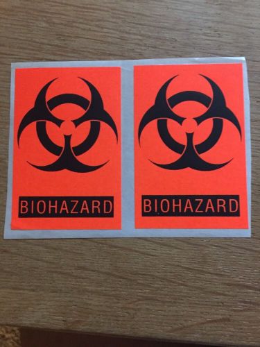 Pair of Biohazard Stickers