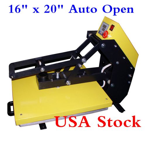 USA Stock-16&#034; x 20&#034; Auto Open T-shirt Heat Press Machine with Slide Out Style