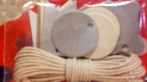 The Paper Studio Metallic Blank Tags &amp; Twine  new in packages