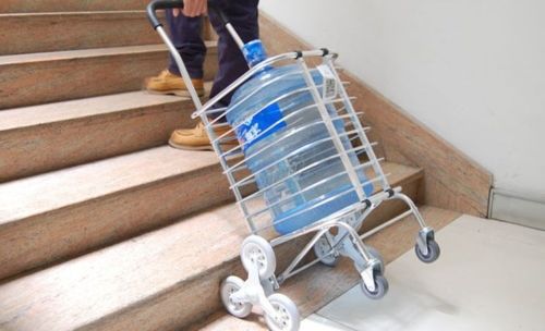 Urban Stair Climbing Cart 8 Wheels Folding Shopping Handcart Rolling Utility