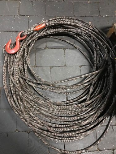winch cable 150&#039; of 21/64&#034; with hook (new in box)