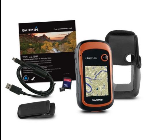 NEW Garmin eTrex 20x Bundle with TOPO U.S. 100K