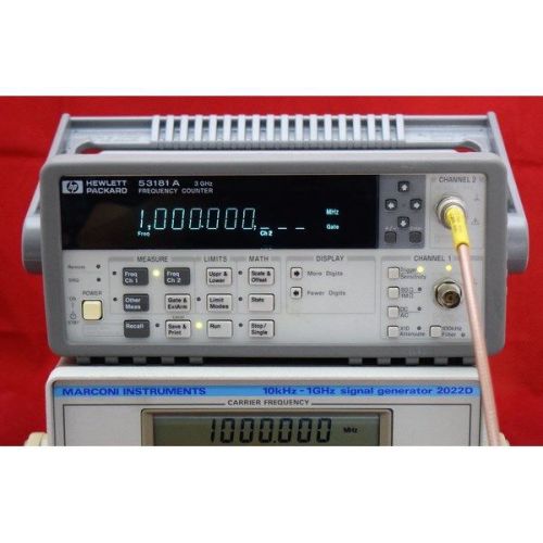 0.1hz-3ghz 53181a opt019 10digits agilent rf frequency counter for sale