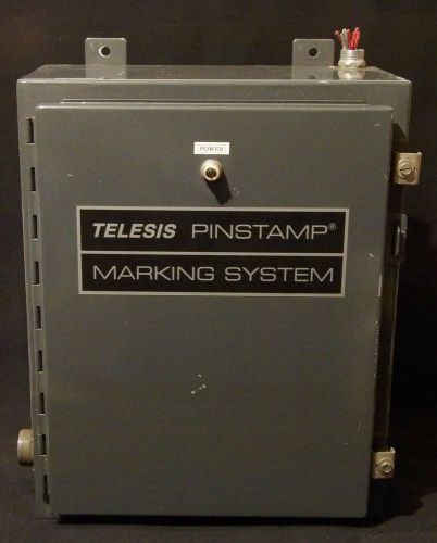 Telesis 14340 Pinstamp Marking System Control, Hoffman Enclosure, Good Condition