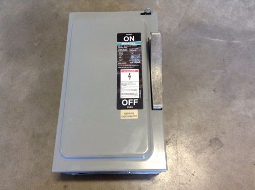 Siemens ITE F352 600 VAC 60 Amp Fusible Safety Switch F352