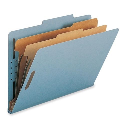 Smead 19021 Blue 100% Recycled Pressboard Colored Classification Folders 19021