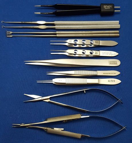 Storz, k-medic 12 piece micro surgical instrument set with case for sale