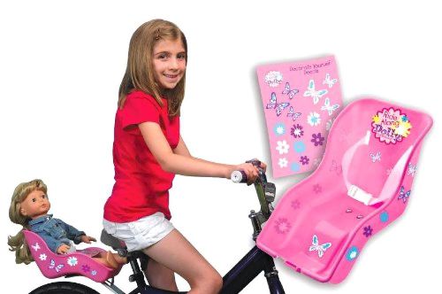 Doll bicycle seat - &#034;ride along dolly&#034; bike seat with decorate yourself decals ( for sale