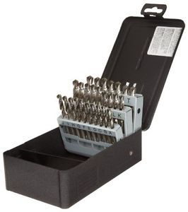 Precision twist c26r42 high speed steel short length drill bit set, uncoated for sale