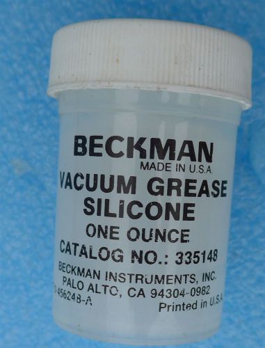 Beckman Vacuum Grease Silicone # 335148 1 ounce