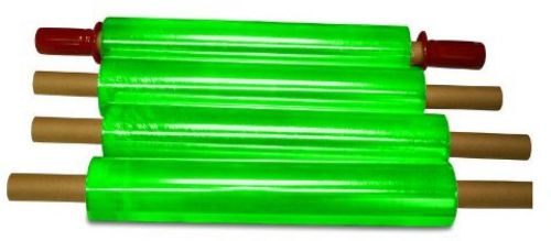 Green hand pallet shrink wrap plastic stretch wrap 4 rolls 20  1000 feet 80 ... for sale