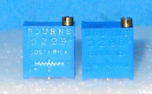 + 2 Bourns 3299 Trimmer Potentiometer 20K OHM 1/2W PC PIN Free Shipping