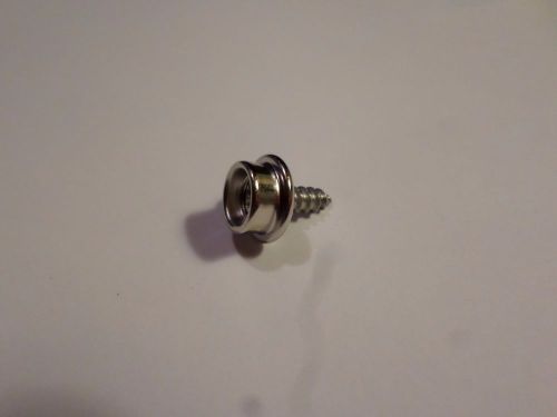 3/8 Screw Stud Button Snap Chrome plated Stainless Steel pack of 10