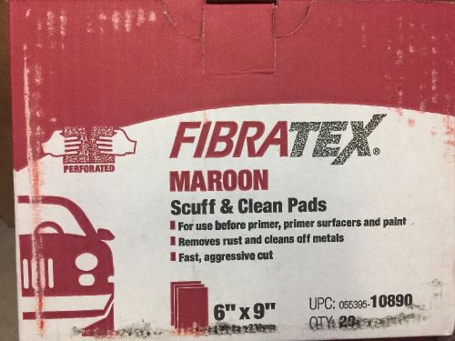 Carborundum Fibratex Hand pads Maroon 6x9