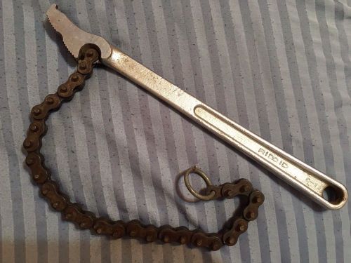 Vintage Ridgid C12 Chain Wrench 12 Inch Nice Condition Pipe Wrench