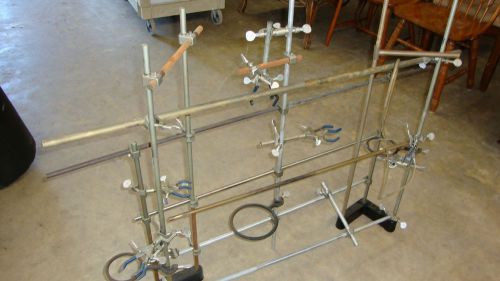 Lab Stand Set Rack Clamp Physics Chemistry Biology