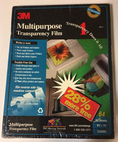 3M Multipurpose Transparency Film 64 Sheets