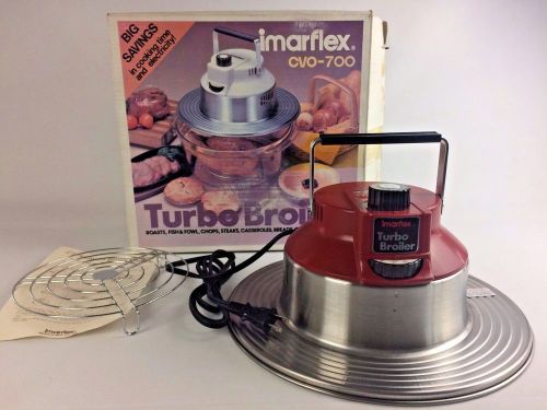Vintage IMARFLEX Turbo Broiler CVO-700 Electric Countertop Original Box **NEW**