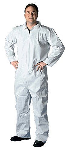 Buffalo Industries 68521 Non-Hooded SMS Disposable Coverall - Size Medium