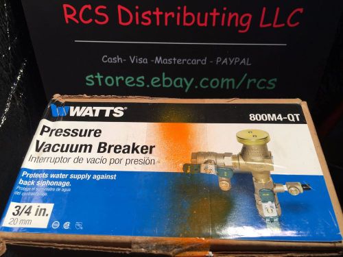 WATTS Pressure Vacuum Breaker 800 M4-QT 3/4&#034;  20 mm