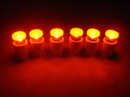 Catfish noodle jugs red  led light caps only fits 1/2&#034; pvc  lot of 6 for sale