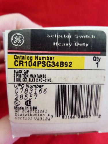 Ge selector switch cr104psg34b92 for sale