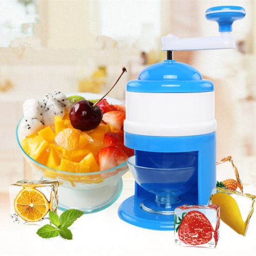 NEW Summer Ice Candy Crusher Shaver Snow Cone Maker Manual Machine