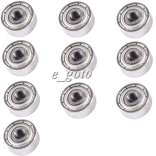 10pcs 623zz 3x10x4mm bearing miniature ball shielded radial bearings silver for sale