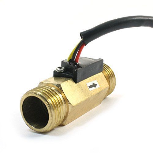 1 2pt water flow sensor switch control meter flowmeter 1.5-30l min for sale