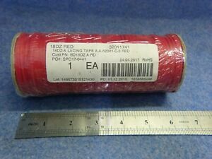 Consolidated Cordage 18DZ-A Lacing Tape Red 500 Yd Roll