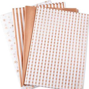 60 Sheets Rose Gold Tissue Paper Gift Wrap Bulk,20&#034; x 28&#034;,Tissue Paper for Gift