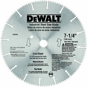 DW3330 7-1/4-Inch Iron and Steel Cutting Segmented Saw Blade with 5/8-Inch and