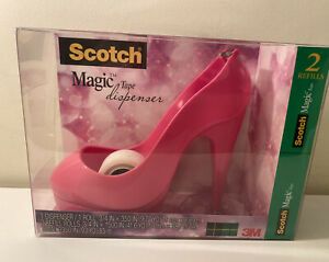 Scotch Magic Tape Pink High Heel Shoe Dispenser NEW