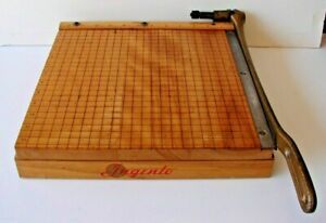 Vintage 1950&#039;s Ingento No 4 Wood Based Paper Cutter -   Very Good Condition
