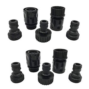 Plastic Garden Hose Connector Set Male Female Quick Release Connect Kit Water