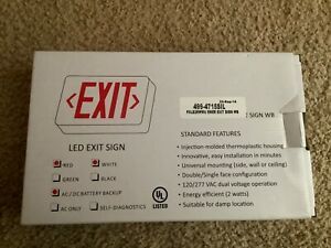 Lighting Exit Safety LED Sign 499-4715SIL