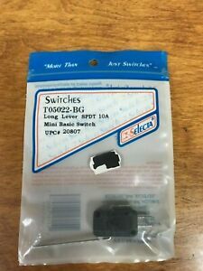 Selecta Switch T05022-BG 10A Long Lever  SPDT  10A Mini Basic  switch