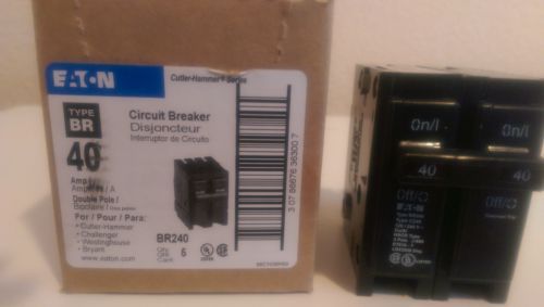*brand new* five (5) eaton br240 40 amp 2 pole interchangeable circuit breaker for sale