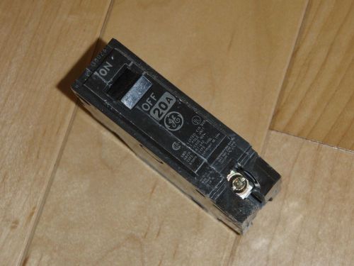 General Electric 20 AMP 1 Pole Breaker (GE 20A 1P RT-692 THQL) Made in USA