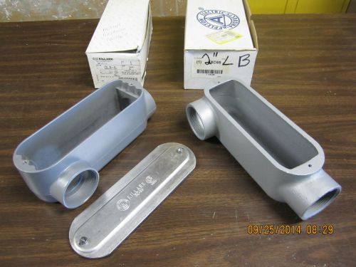 Appleton 2 inch lr 68 conduit body &amp; hubbell 2 inch conduit body lr style olr-6 for sale