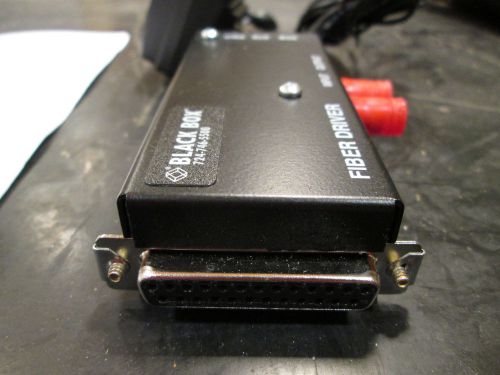 Pair of black box  md940a-f  female db25 rs232 to st fiber connector for sale