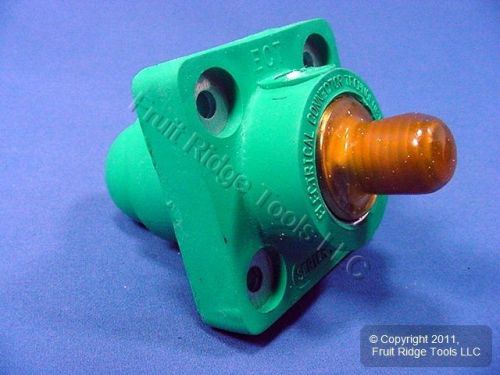 Leviton green 18 series cam female panel receptacle threaded stud 400a 18r22-g for sale