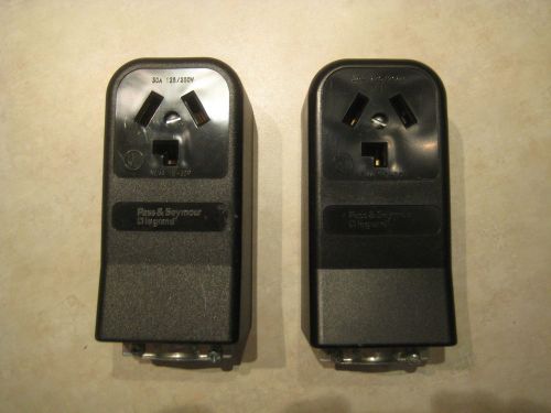 Two Pass &amp; Seymour NEMA 10-30R 30A 125/250V Dryer Receptacle Outlets, FREE SHIP